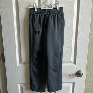 Youth size small grey under armour sweatpants
